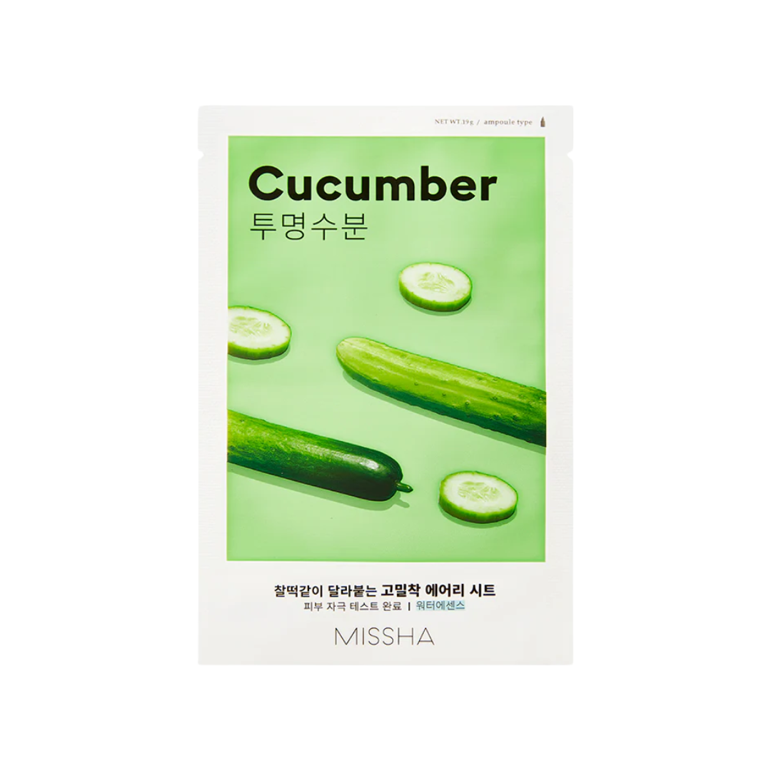 MISSHA Airy Fit Sheet Mask [Cucumber]: Canada's Cooling Solution for Climate-Stressed Skin