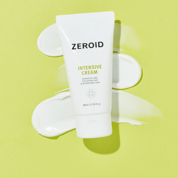 ZEROID Intensive Cream 80ml - tube with cream texture smears