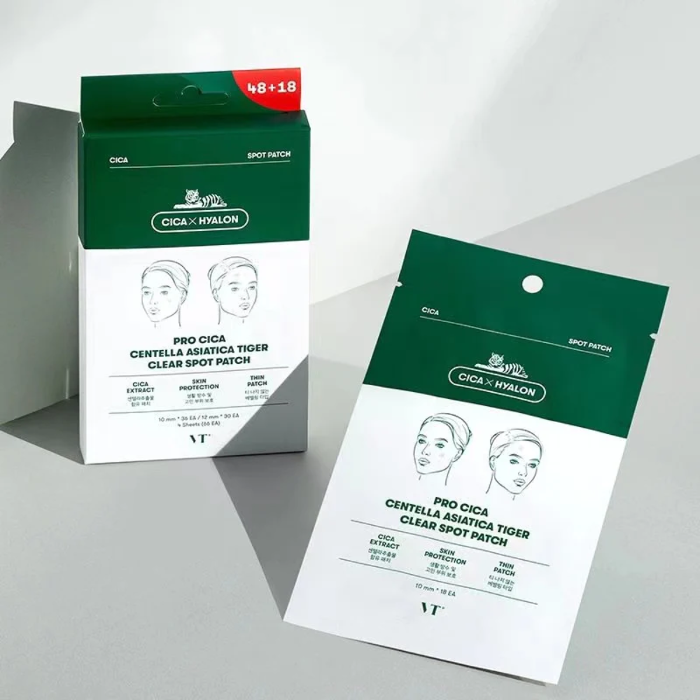 VT Pro Cica Tiger Clear Spot Patch box and sachet