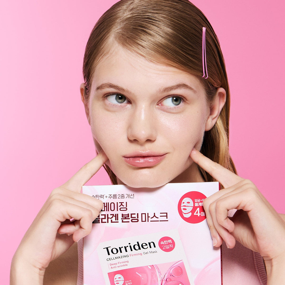 TORRIDEN Cellmazing Firming Gel Mask - model holding box