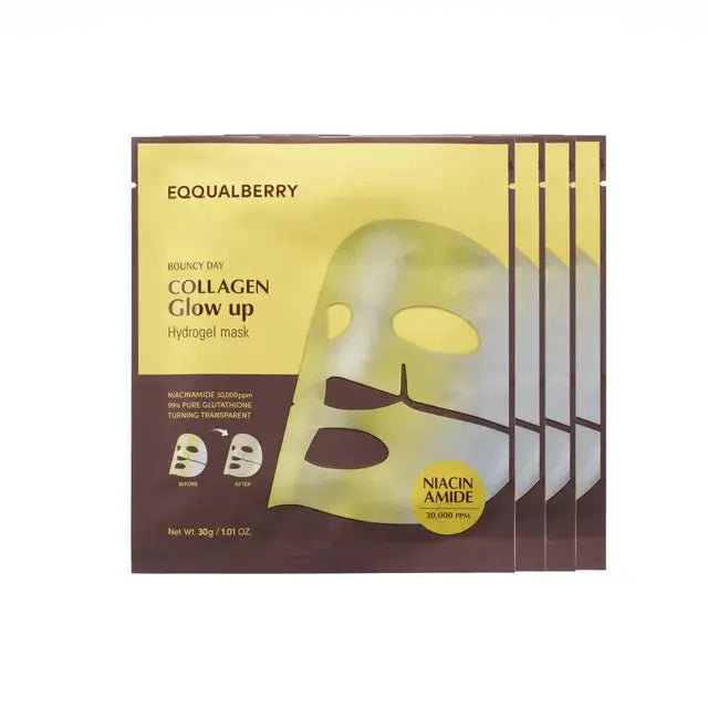Equalberry collagen glow-up hydrogel masks 