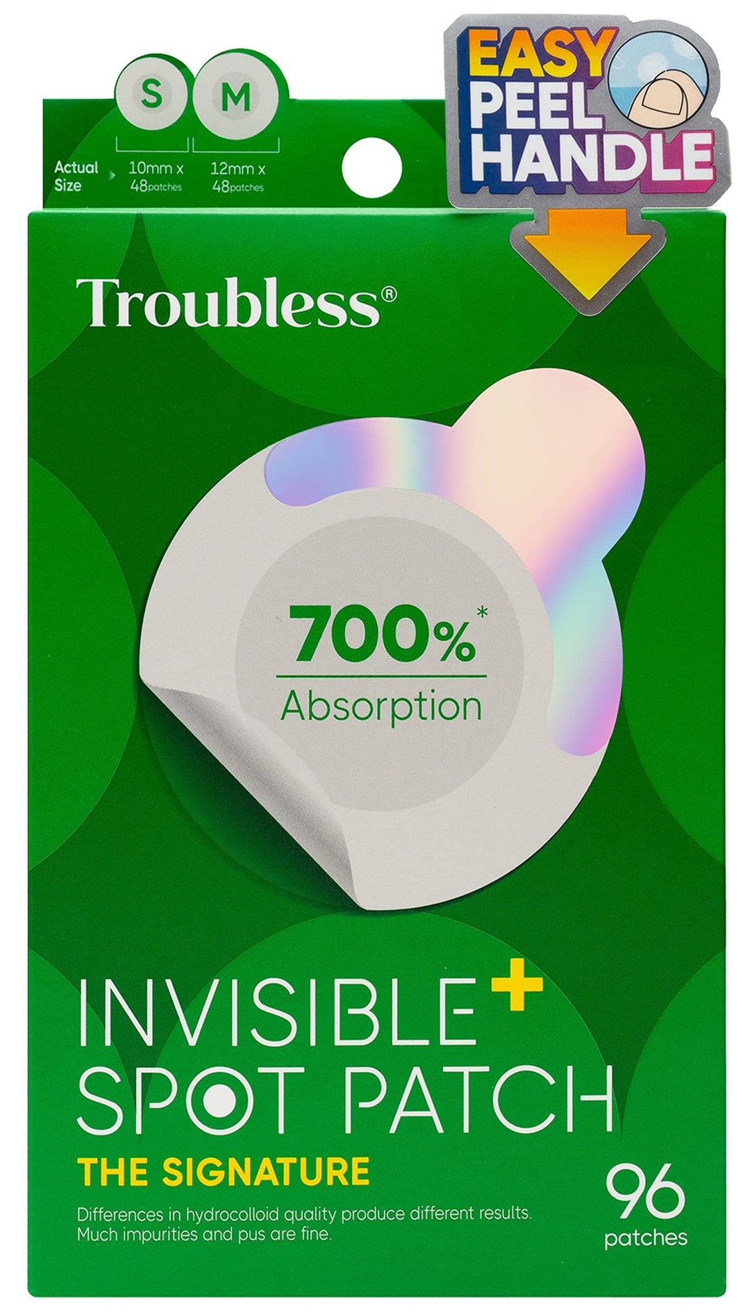 Troubless Invisible Plus Spot Patch box close-up