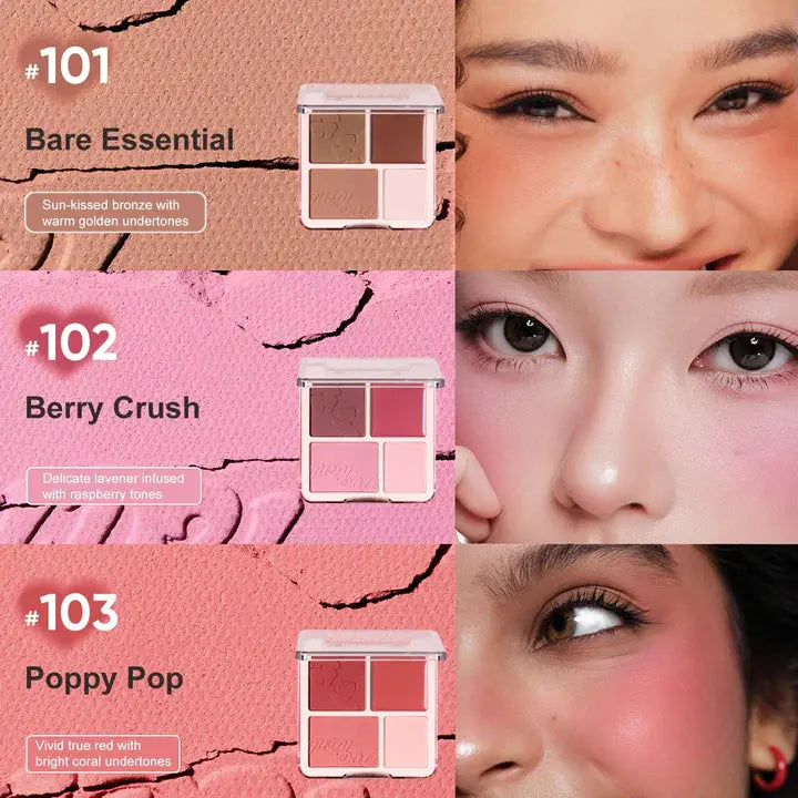 Judydoll 2 in 1 Blush Highlight Palette JUDYDOLL