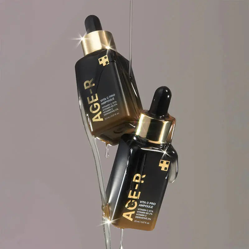 AGE-R skincare product with dropper 