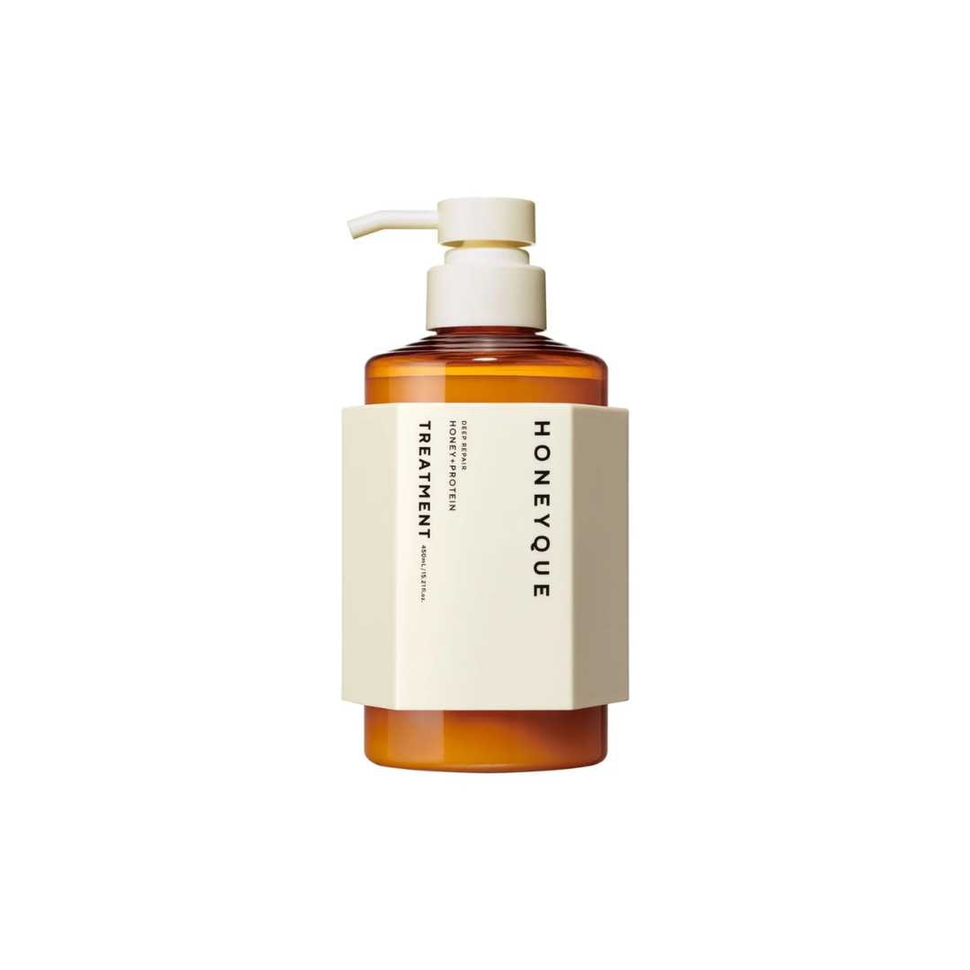 HONEYQUE Deep Repair Treatment 450ml - treatment bottle on white background